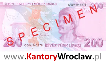banknot 200 TRY rewers seria/rok : 3