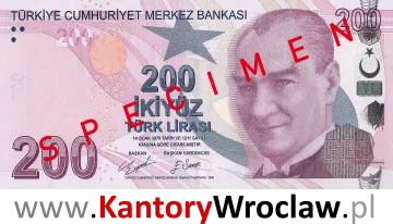 banknot 200 TRY awers seria/rok : 4