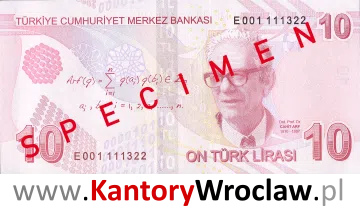 banknot 10 TRY rewers seria/rok : 5