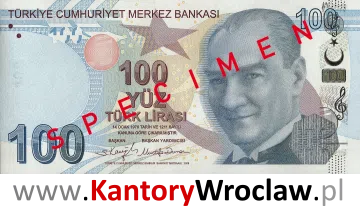 banknot 100 TRY awers seria/rok : 5