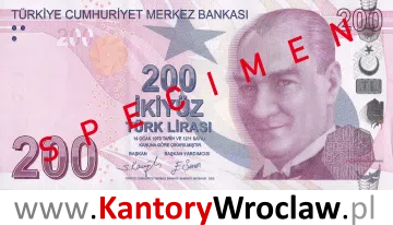banknot 200 TRY awers seria/rok : 5