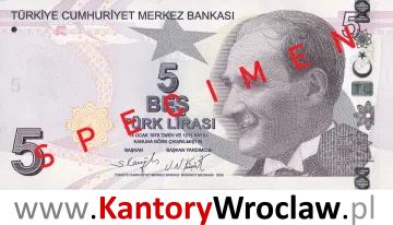banknot 5 TRY awers seria/rok : 5