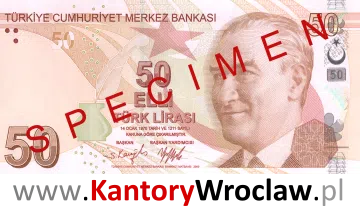 banknot 50 TRY awers seria/rok : 5