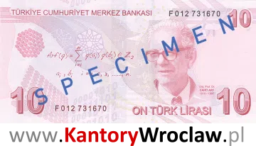 banknot 10 TRY rewers seria/rok : 6