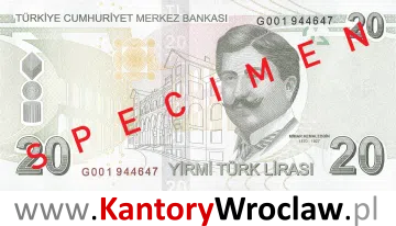 banknot 20 TRY rewers seria/rok : 6