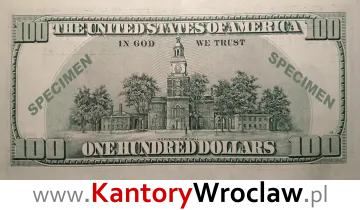 banknot 100 USD rewers seria/rok : 1996