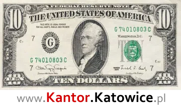 banknot 10 USM awers seria/rok : 1990