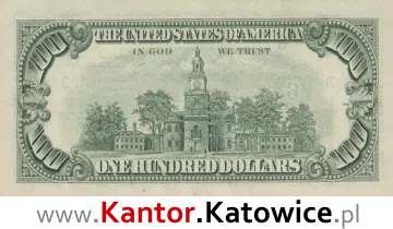 banknot 100 USM rewers seria/rok : 1990