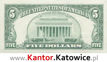 banknot 5 USM rewers seria/rok : 1993