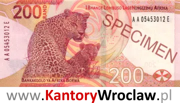 banknot 200 ZAR rewers seria/rok : 2018