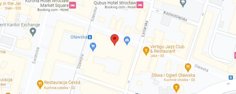 Lokalizacja kantoru na mapie Google